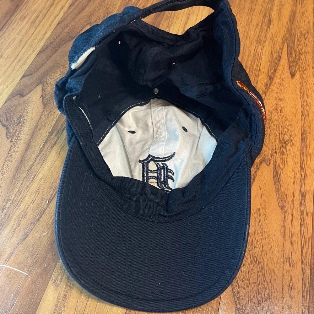 Detroit Tigers Hat MLB Budweiser Game Time Navy White Adjustable Baseball Cap OS